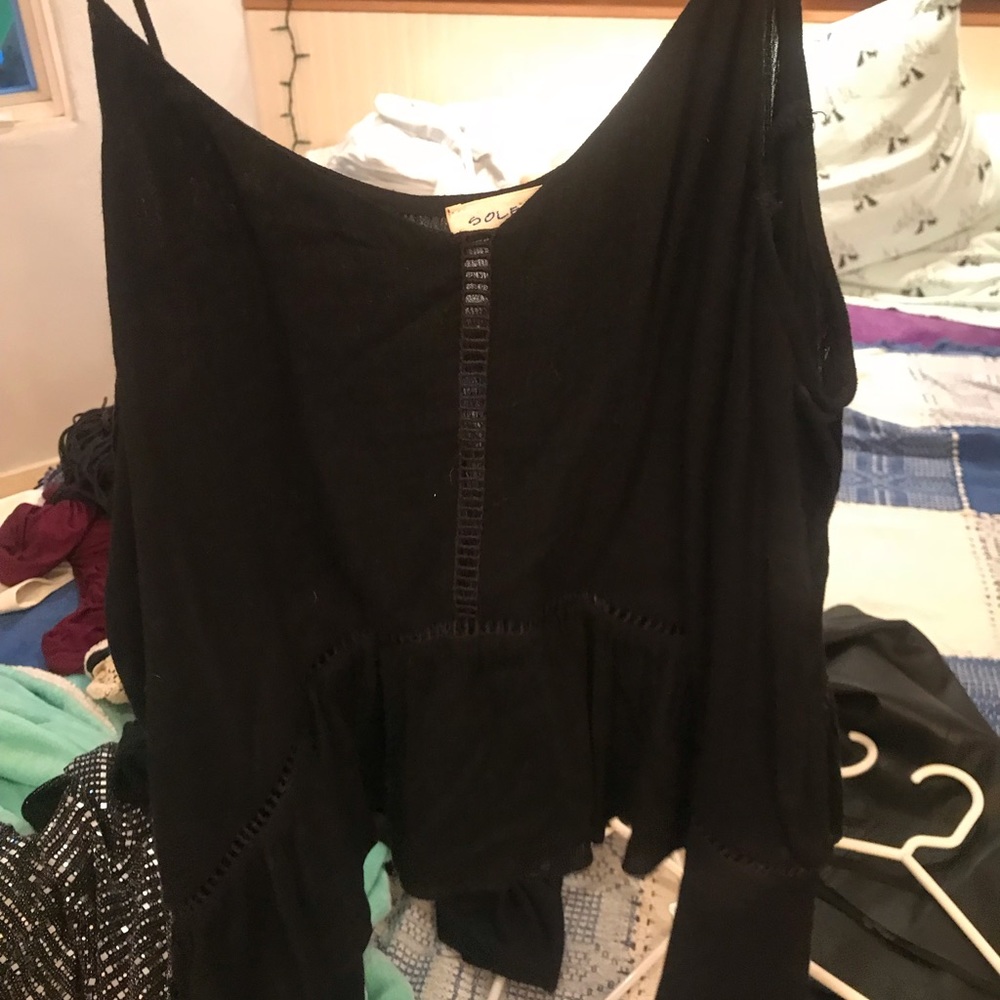 Solemio Black Blouse